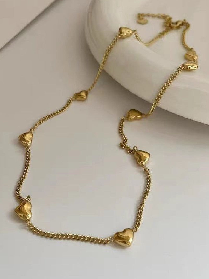 Heart Link Chain Necklace