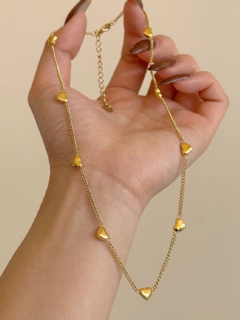 Heart Link Chain Necklace