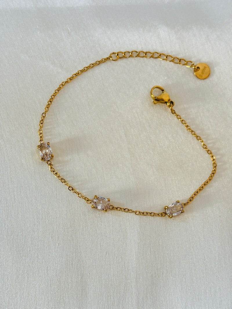 Minimal Rectangular Stone Bracelet
