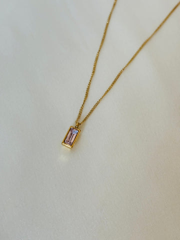 Pink Bar Necklace