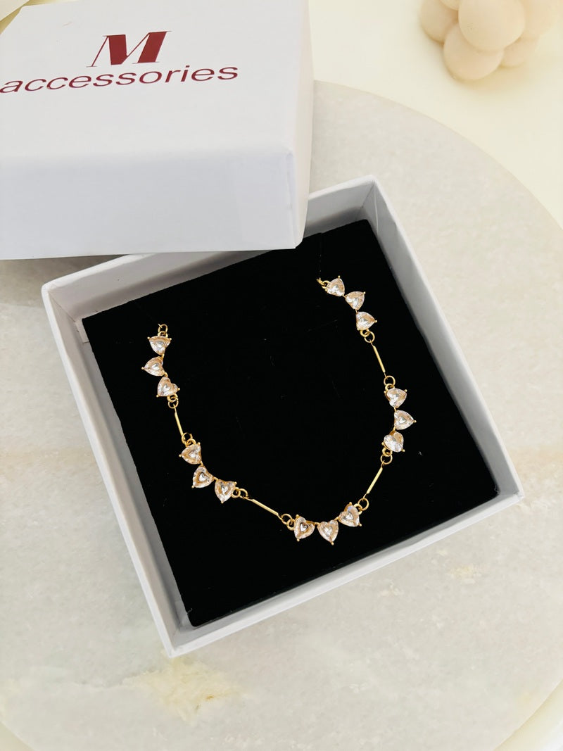 Quincy Heart Solitaire Necklace