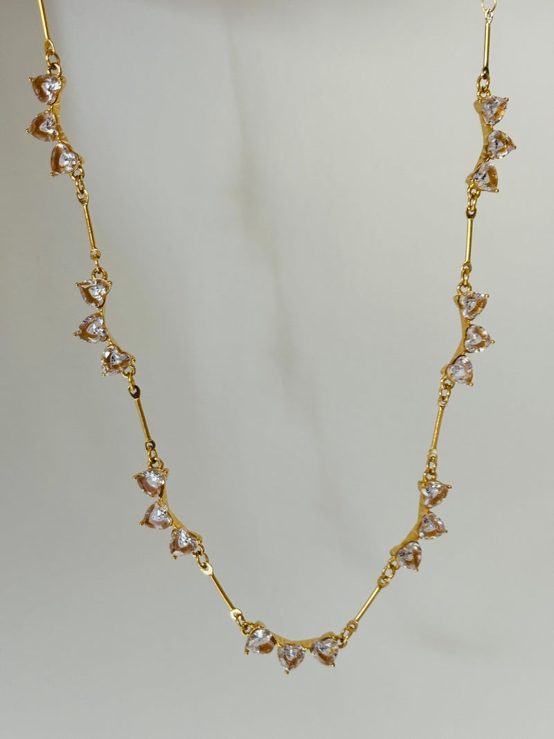 Quincy Heart Solitaire Necklace